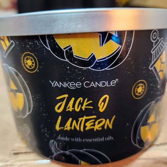 Brand New ! Yankee Candle Jack O' Lantern Carve 3-Wick Tumbler - Picture 1 of 4